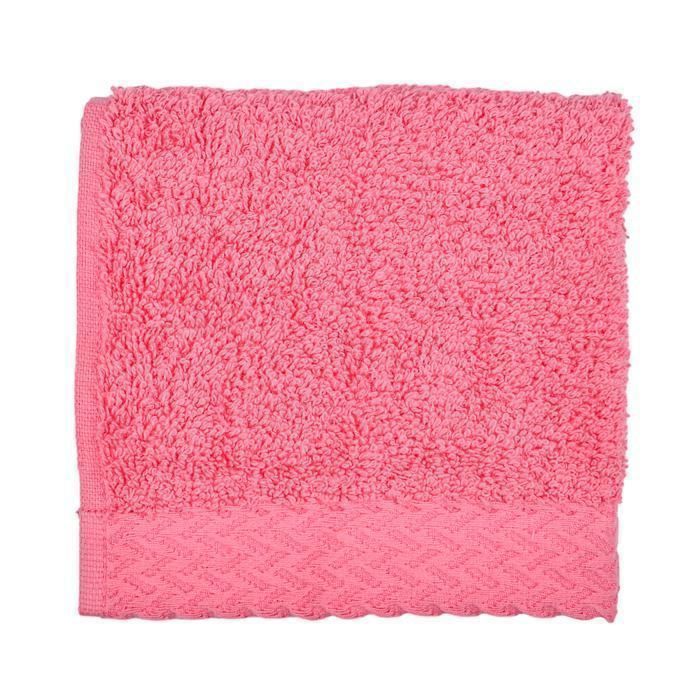 Serviette à main - Julian - Rose - 30x30 cm - 550g/m² - Coton naturel