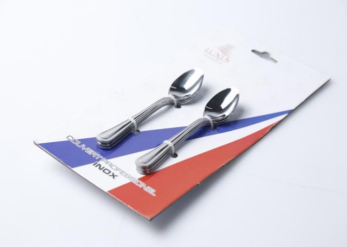 Cuillères à Moka - BO - 12 Inox - 6 pièces - Design élégant - Compatible lave-vaisselle