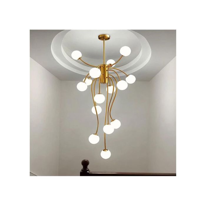 lustre décoration Nordique gold -E14- 15 têtes