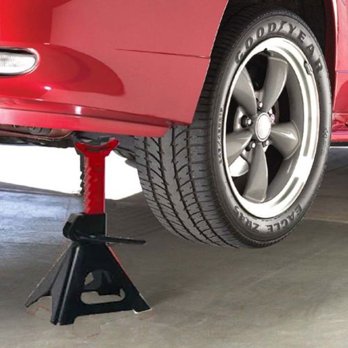 2pcs 3 tonnes hauteur réglable support voiture, Jack Stands Double verrouillage cric(Couleur aléatoire)