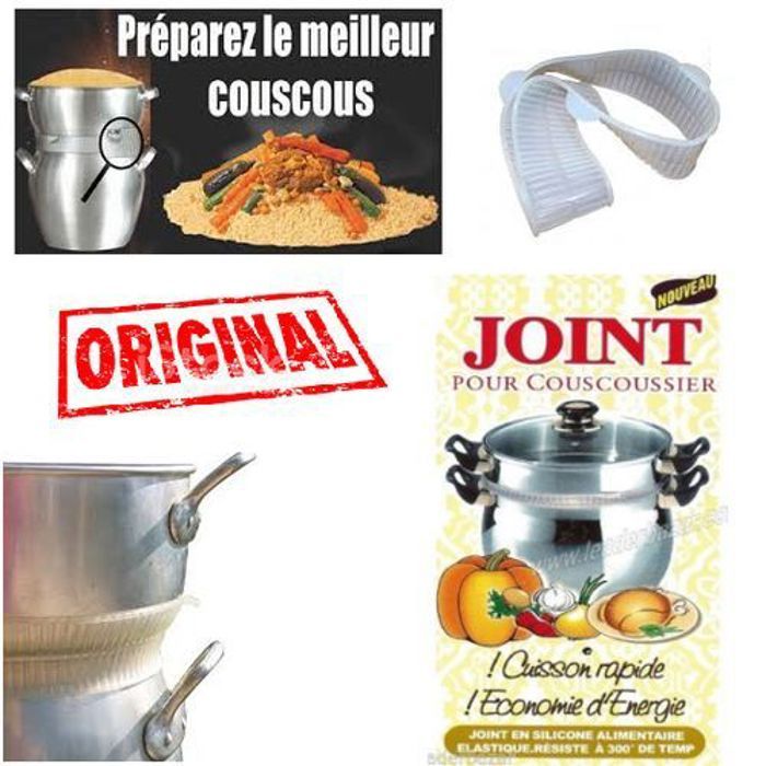Joint en silicone pour préparer le meilleur couscous et rapide de 6 à 15 litres