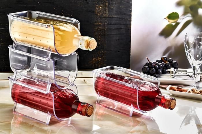 ORGANISEUR DE BOUTEILLES TRANSPARENT