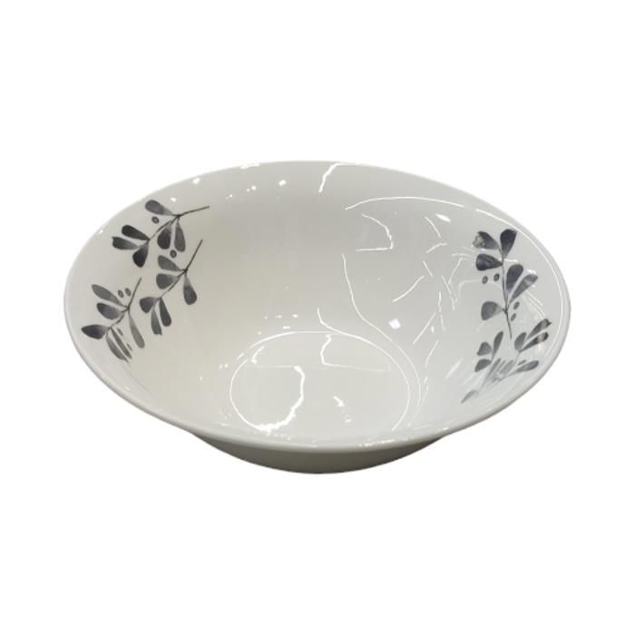 BOL EN PORCELAINE AVEC DECO (M) 15*7CM