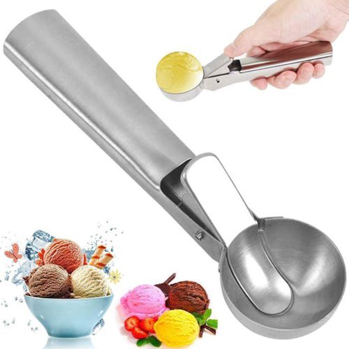Cuillère à crème glacée en acier inoxydable, cuillère à glace, cuillère  à boules de crème glacée
