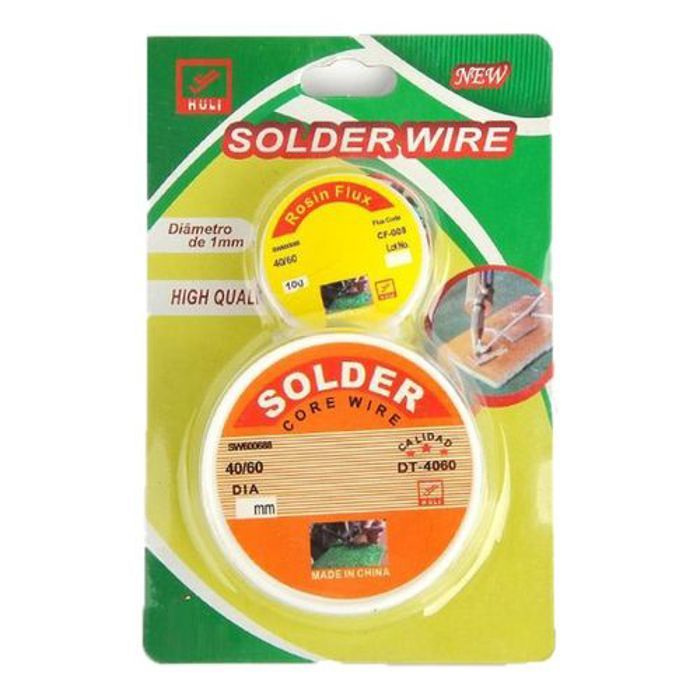 Kit de soudure, Fil à Souder au plomb 40/60 1 mm + Pâte à souder 10g
