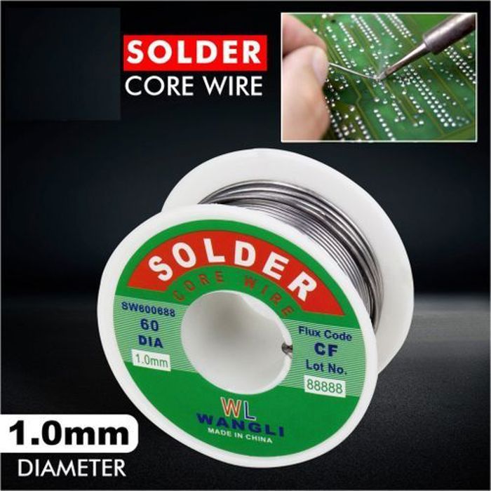Fil À Souder En Fer Soudage Flux Fil De Fer Étain Plomb Colophane Noyau Soudure 1.0Mm
