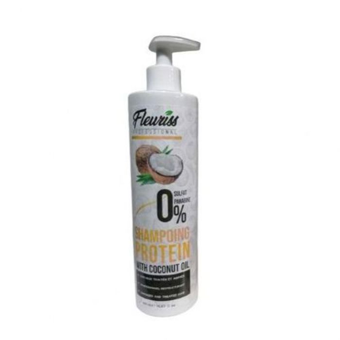 fleuriss Shampoing sans sulfate pour cheveux traités et abimés 400 ml