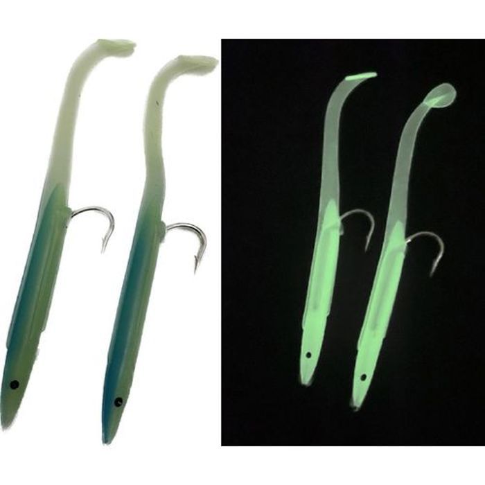 Leurre de pêche - EDDYSTONE - Delta Eel - 95mm - Couleurs variées - Action de queue irrésistible