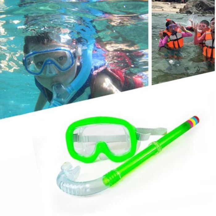 Lunettes de plongée pour enfants avec masque et tuba anti-buée