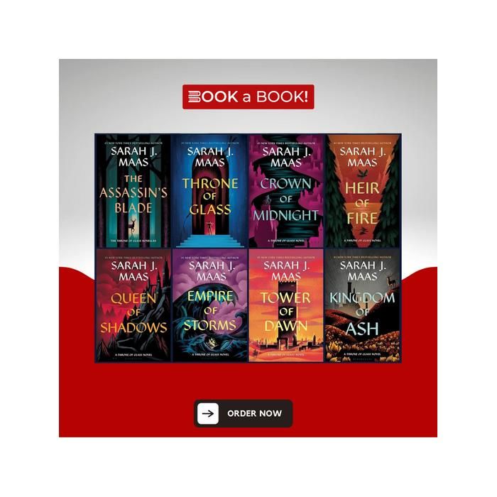 Série Le Trône de Verre - Sarah J. Maas - Édition limitée - Lot de 8 livres - Fantasy