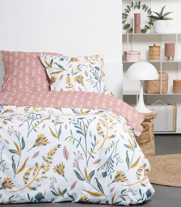 Housse de couette - MOBILIUM - 100% Coton - Élégance - Lavable à 40°C - Uni