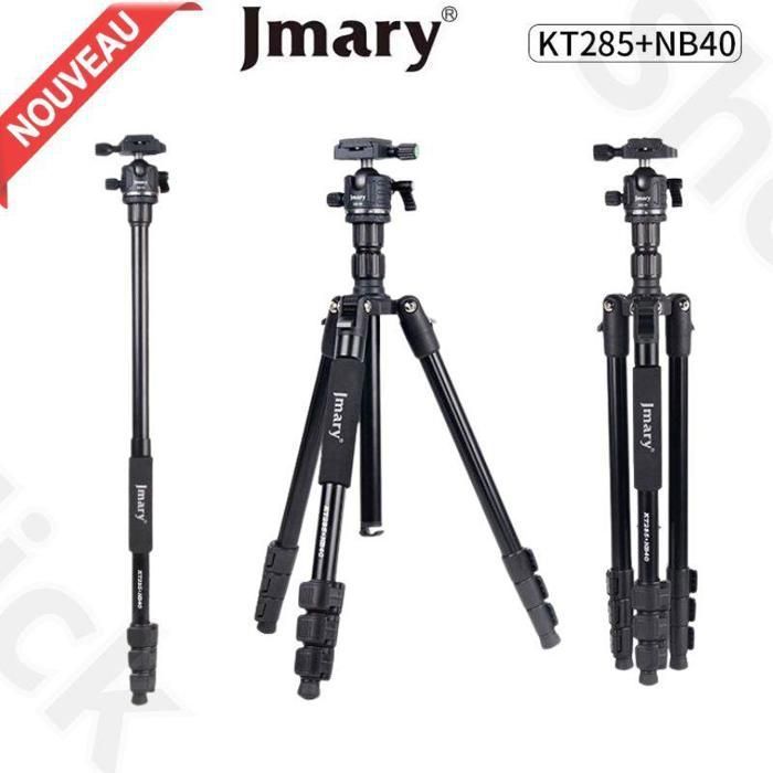 Trépied Professionnelle Tête NB30 1645mm Jmary KT325+NB30