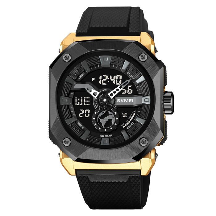 Montre Multifonctionnelle pour Homme, Chronomètre Étanche à 5 Bars