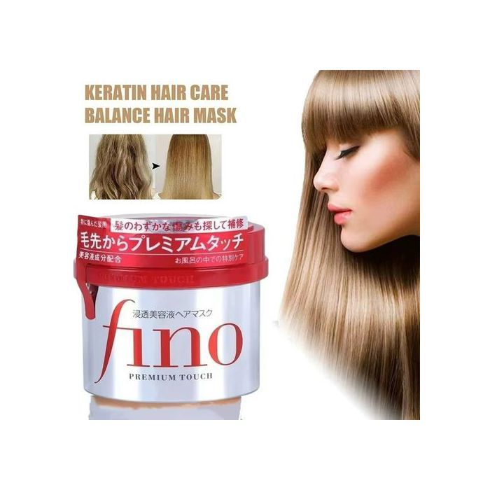 Fino Masque Capillaire Japonais – Soin Réparateur Intense pour Cheveux Abîmés, Hydratation Profonde, Brillance Éclatante