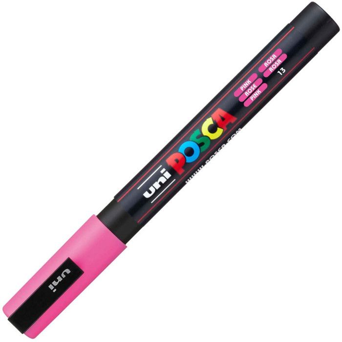 Marqueur POSCA - Pointe Conique Fine - Rose - Peinture Opaque à Base d'Eau