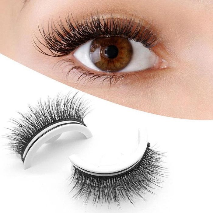 Faux cils avec Bande en silicone