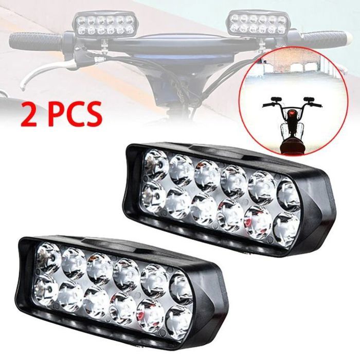 Phares led moto 1200lm 9v85v