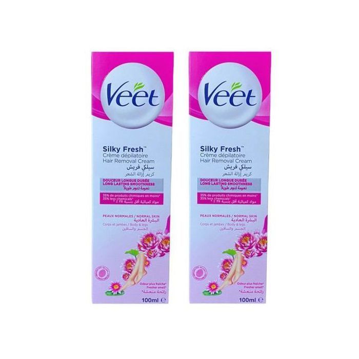 Crème dépilatoire Veet à la Fleur du Lotus et Parfumée au Jasmin pour la peau normale