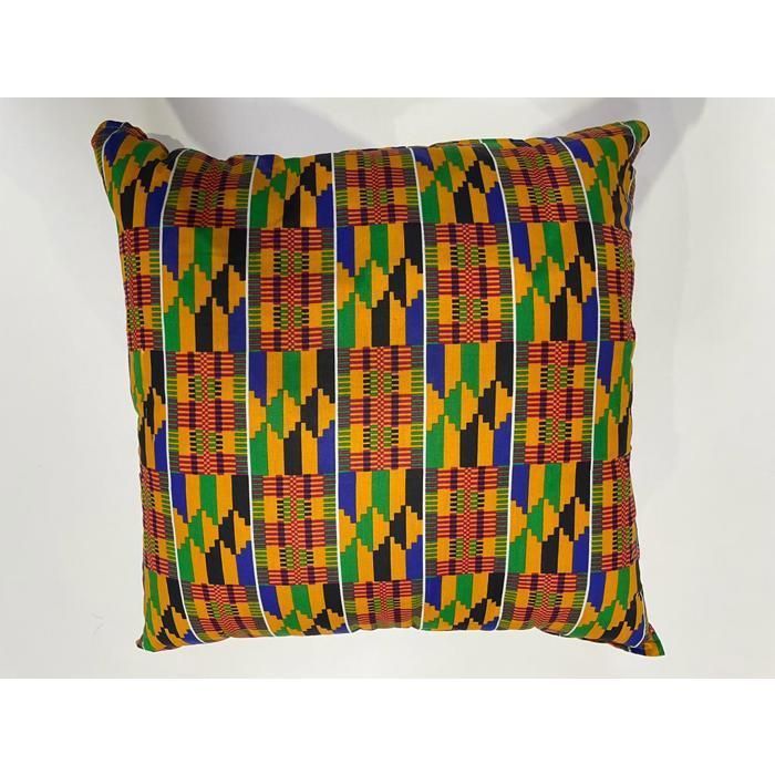 Coussin - Wax Africain - n°2 - 50 x 50 cm - Coton - Ethnique - Intérieur