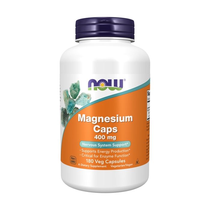 Now Foods, Magnesium Caps, 400 mg, 180 Veggie Caps