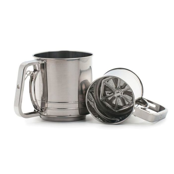TAMIS de FARINE en Acier Inoxydable - 3 TASSES