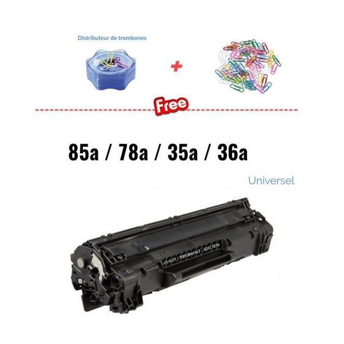 Toner 85A 78A 35A 36A Universel ( Distributeur + trombones Offert )