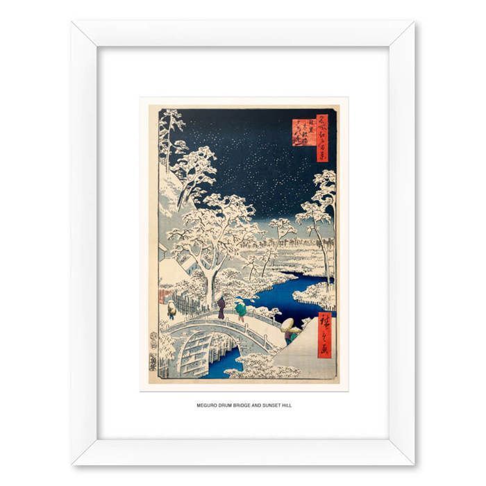 Cadre - THE DRUM BRIDGE AND SUNSET HILL - 30x40 cm - Contemporain - Design - Papier
