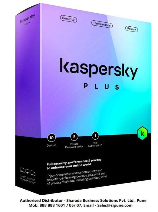 Kaspersky Anti-Virus 2023 Plus 10 Postes 1 An