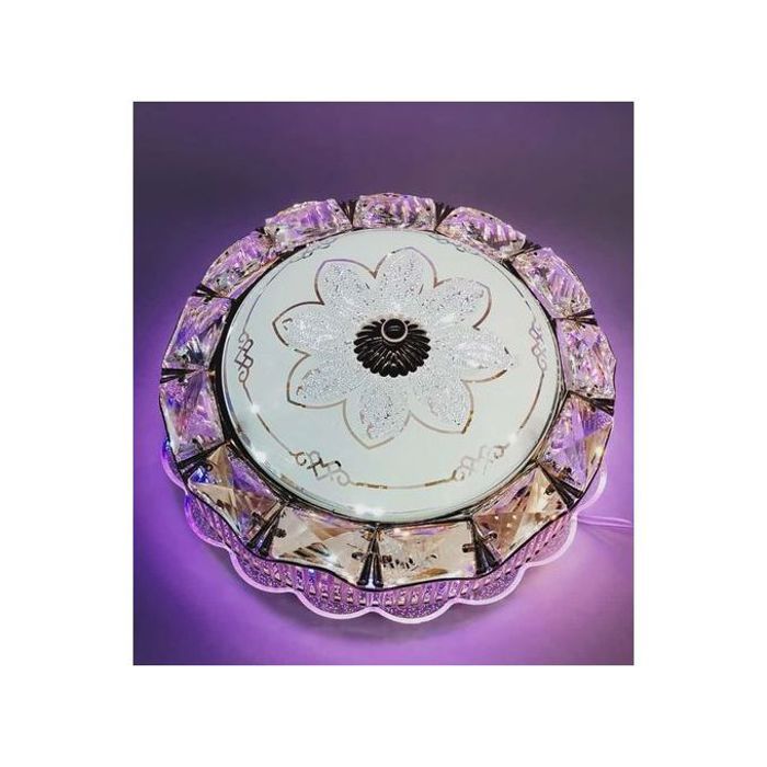 Plafonnier En Verre, LED, Vintage, Diamètre 30 cm , 4 Couleurs