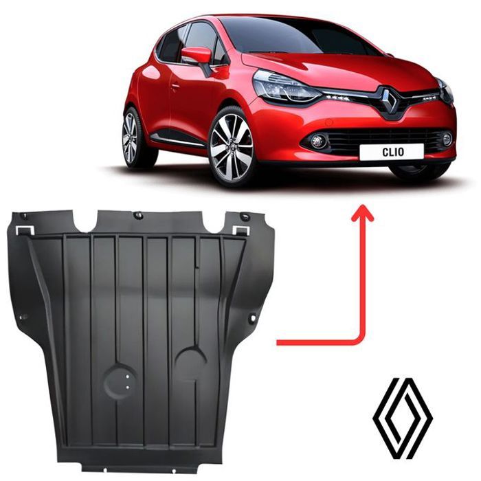 Cache Sous Moteur pour Renault Clio 4 IV