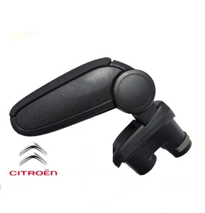 Accoudoir sur mesure - Volkswagen Caddy 2003-2018 - Noir - Rembourré - Boîte de rangement intégrée