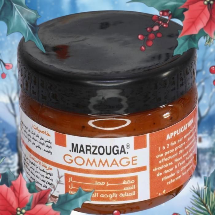Gommage Naturel - MARZOUGA - Pack de 30 - 200g - Certifié ISO 22716 - Tous types de peau
