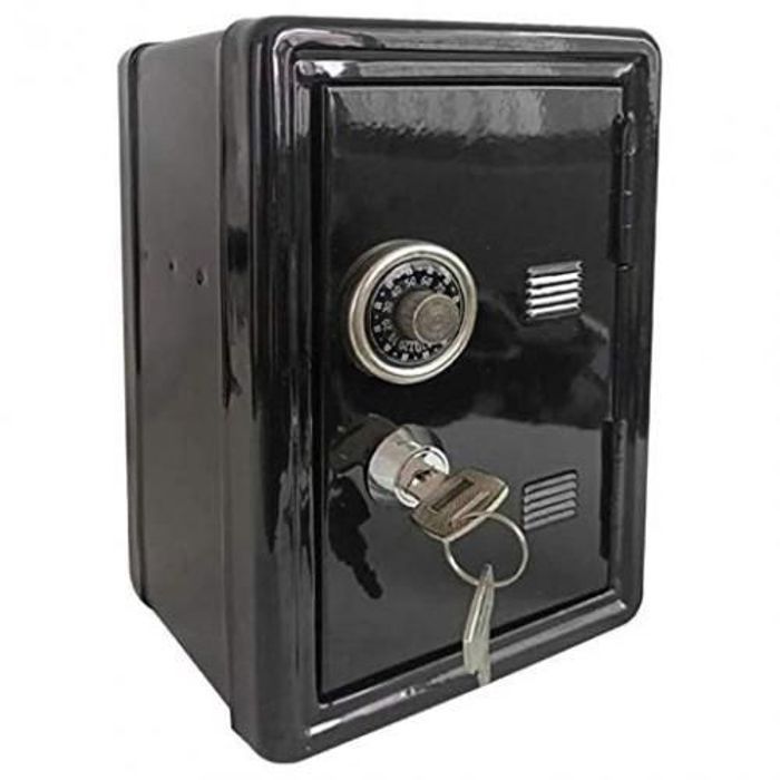 Coffre-fort 12x18x10 Caisse en Métal pour Monnaie, Billets et objets de valeur