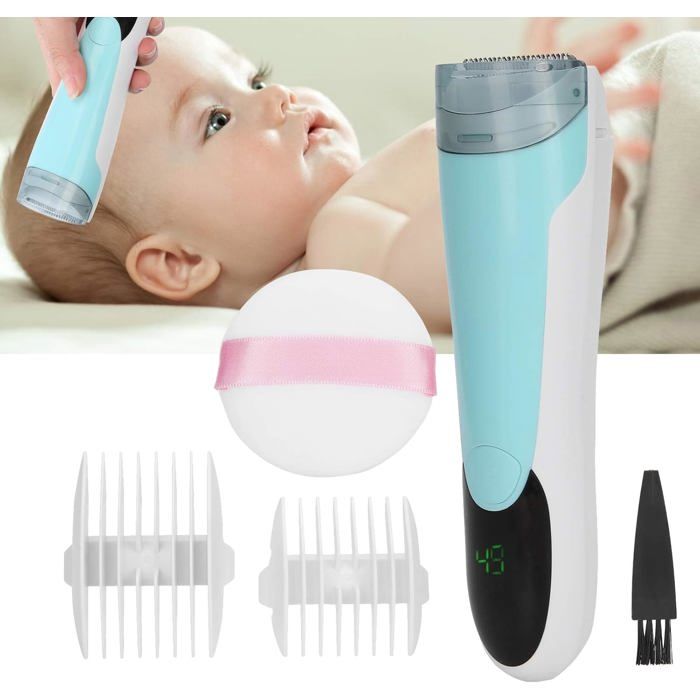 Tondeuse à cheveux électrique silencieuse avec aspiration automatique et peignes réglables étanches