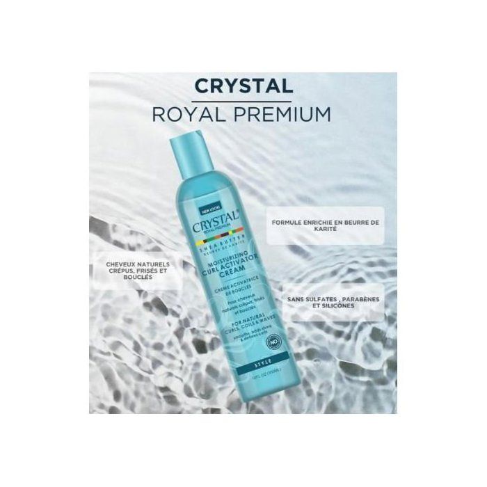 Crystal Royal Premium-Crème activatrice de boucles au beurre de karité, 355ml