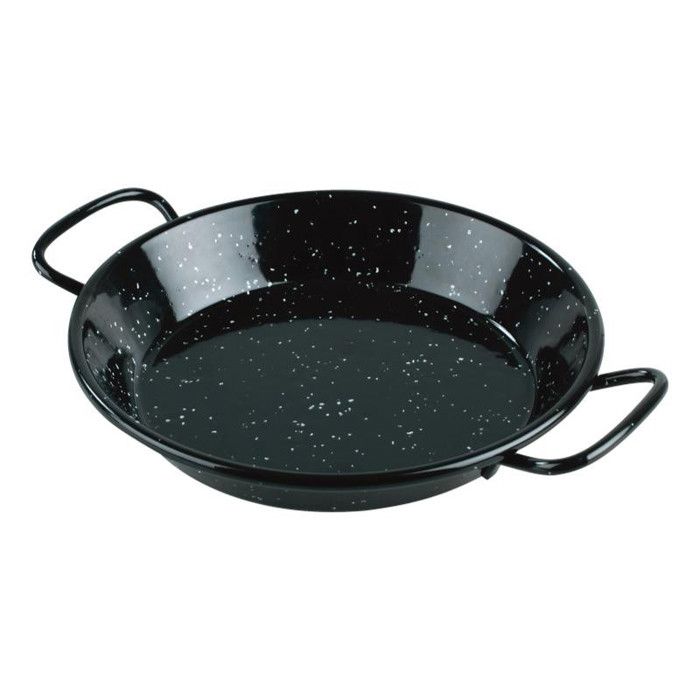 Plat Paella - Émaillé - 24 cm - Compatible tous feux - Lave-vaisselle - Émail