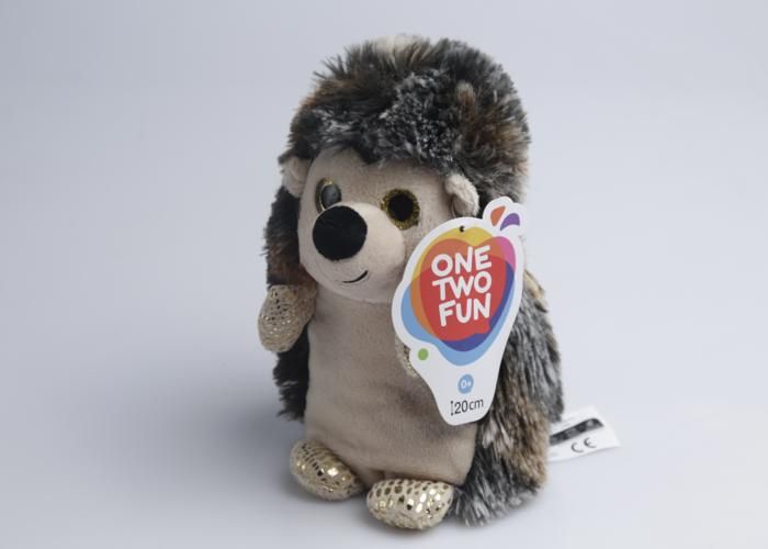 Peluche - GENERIC - Hérisson - 20 cm - 2 couleurs - Douceur et câlins