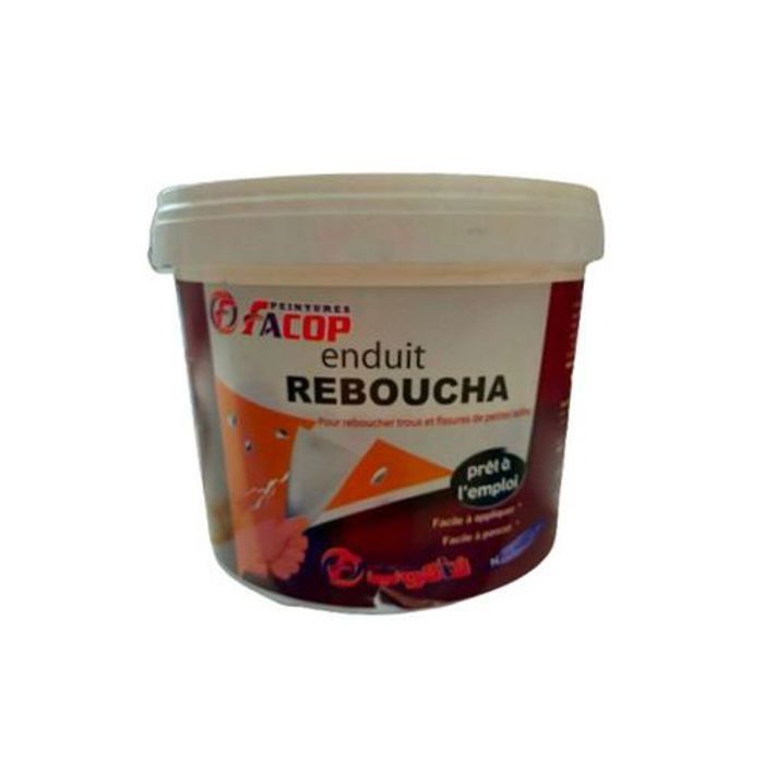 FACOP Enduit Reboucha Pour Reboucher Trous et Fissures 1kg-56