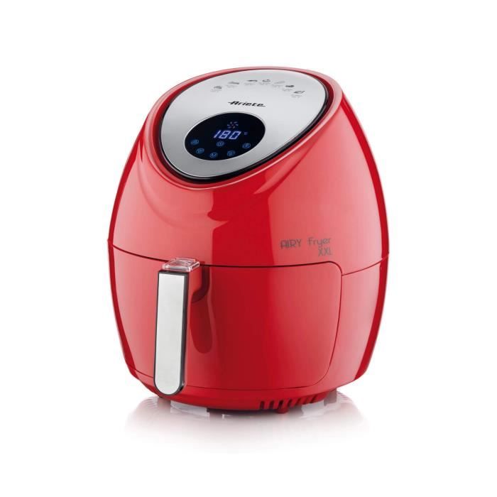 Friteuse à air - ARIETE - MAX 2,5 KG - Rouge - 1800W - 5,5L - 7 programmes