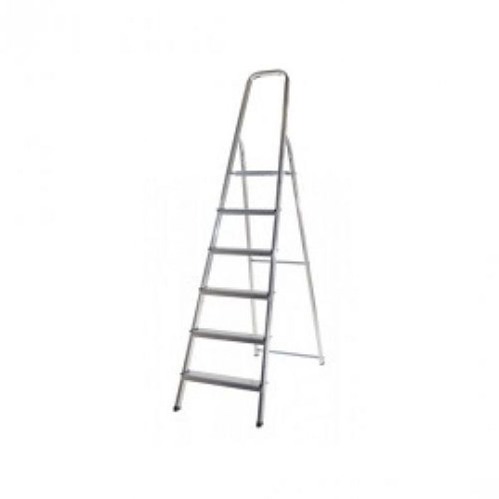 Echelle Escabeau 6 Marches Pliable Solide Escabeau Galvanise 6 Step
