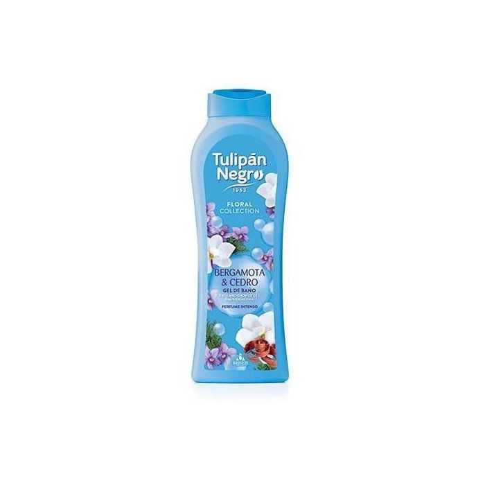 Tulipan Negro Gel douche intense à la bergamote et au cèdre, 650 ml
