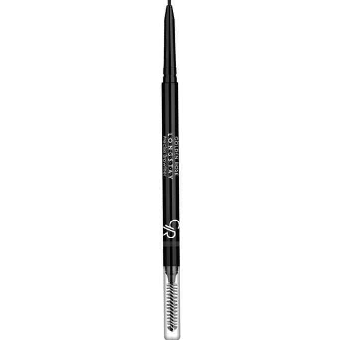 Crayon sourcils - GOLDEN ROSE - Longstay Precise Browliner - 101 Marron foncé - Résistant à l'eau - 12h de tenue
