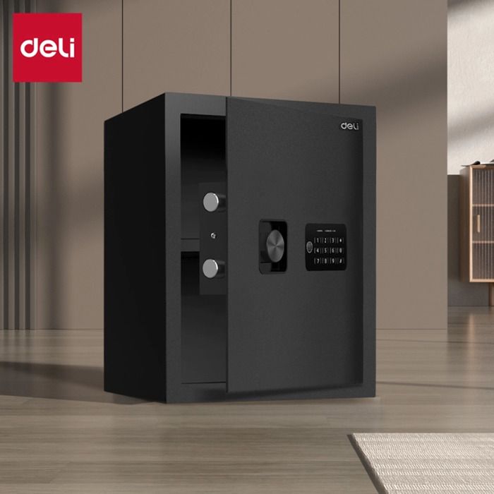 Coffre-fort numérique - DELI - ET534 - 35 x 33 x 42 CM - 12 KG - Noir