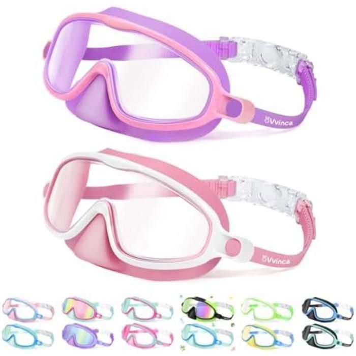 Lunettes de natation - GENERIC - Anti-buée - Silicone - Vision large - Réglage facile