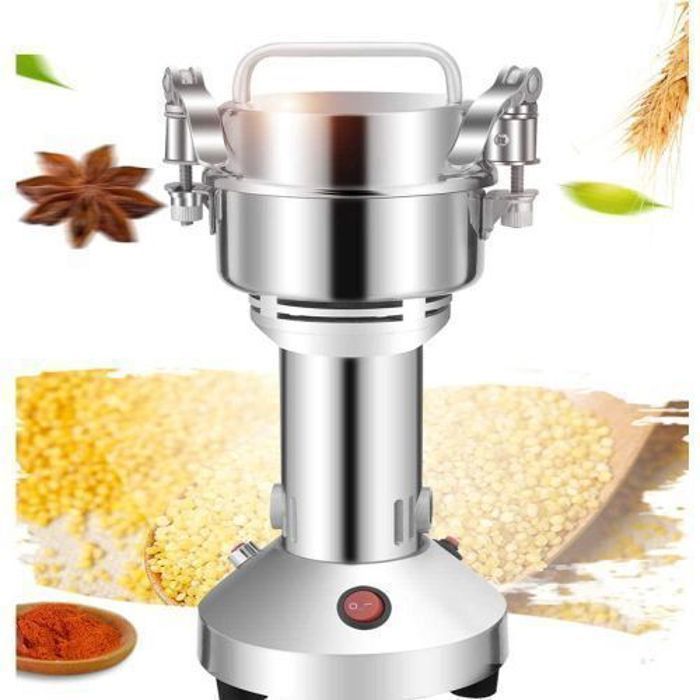 Broyeur Électrique - Professionnel - 350g - Acier Inoxydable - Minuterie Intégrée - Système d'Arrêt Automatique