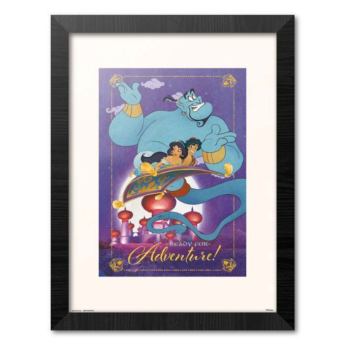 Cadre - DISNEY - ALADDIN - 30x40 cm - Contemporain - Design - Papier brillant