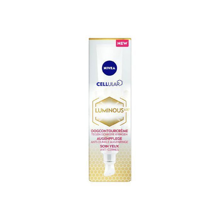 Soin contour des yeux - NIVEA - LUMINOUS630® - Anti-cernes - 15ml - Hypoallergénique