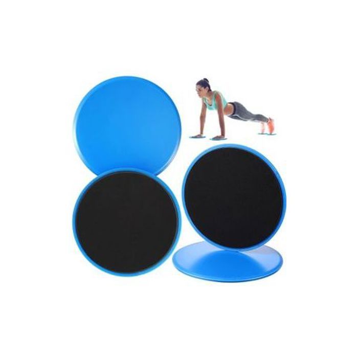Disque de Fitness Abdominaux à Double Face pour Tapis Sols  Pour Exercices de Sport 2 pièces