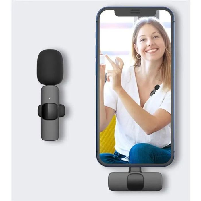 Microphone Lavalier professionnel , prise universelle de type C, sans fil, clip de collier