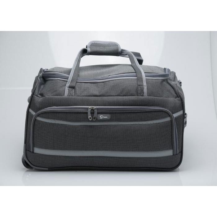 Sac à roulette - GENERIC - 55 cm - Gris foncé - Semi-rigide - Roller